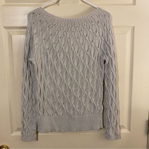 Awesome silver glittery loft sweater - Picture 4 of 4